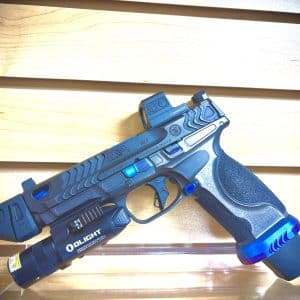 SMITH & WESSON PERFORMANCE CENTER M&P 9 METAL HD BUNDLE WITH HOLOSUN & OLIGHT