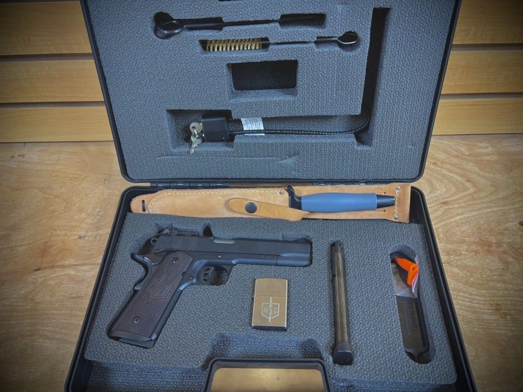 1 of 500 MAC 1911 SET WITH DAGGER & ZIPPO LIGHTER