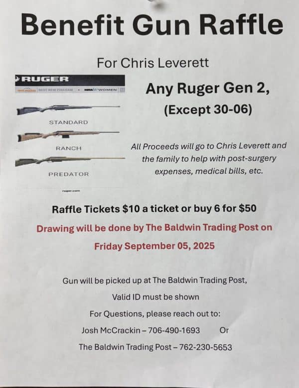 RAFFLE FOR CHRIS LEVERETT CANCER PATIENT