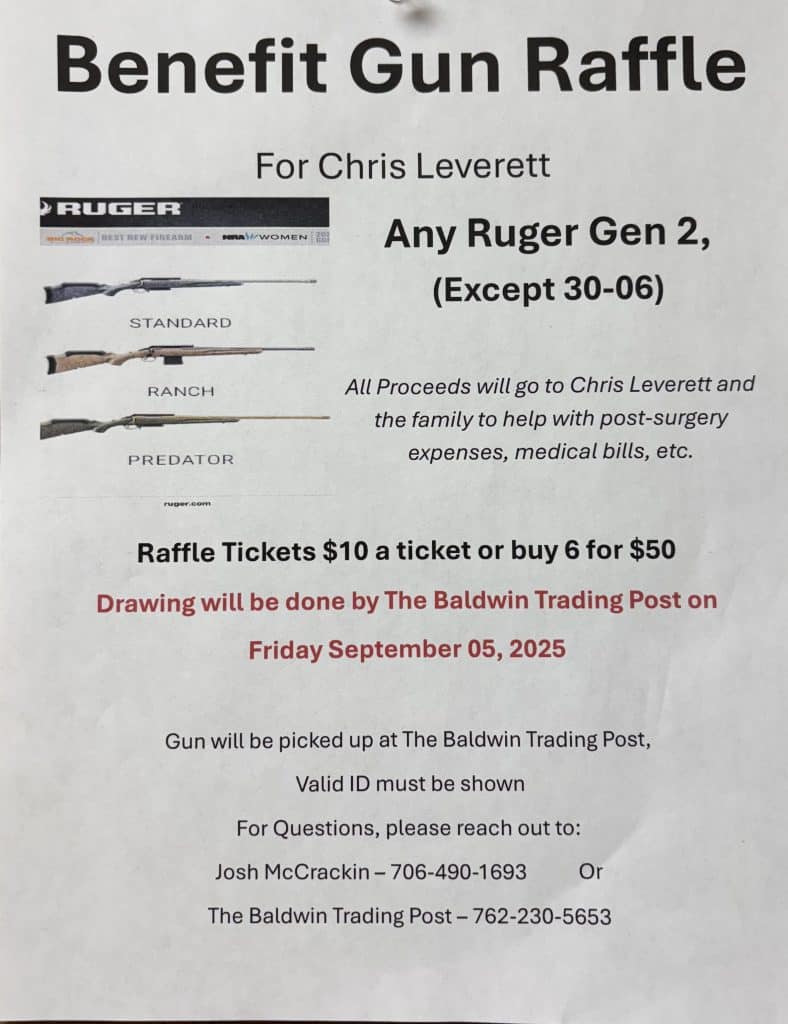RAFFLE FOR CHRIS LEVERETT CANCER PATIENT
