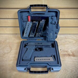NICE PRE-OWNED SIG P220 45ACP HAS BOX, HOLSTER & 5 MAGS
