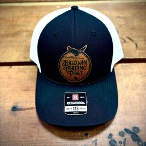 Richardson low pro 115 trucker hat BLACK & WHITE