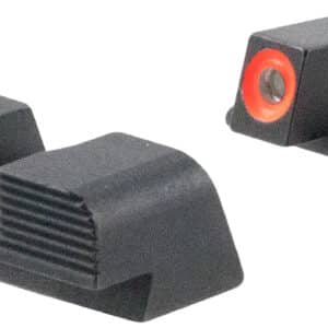 AmeriGlo SG434 Protector Sight Set for Sig Sauer Green Tritium Orange Outline Front Sight-Black Serrated Rear Sight