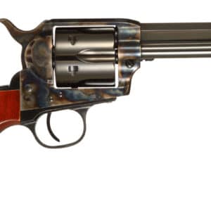 Taylors & Company 556104 1873 Cattleman Drifter 357 Mag Caliber with 4.75" Blued Finish Barrel, 6rd Capacity Blued Finish Cylinder, Color Case Hardened Finish Steel Frame & Walnut Grip