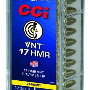 CCI 959CC VNT Rimfire 17HMR 17gr Varmint Tipped 50 Per Box/40 Case