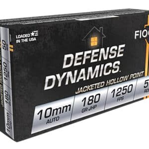 Fiocchi 10APHP Defense Dynamics 10mmAuto 180gr Jacketed Hollow Point 50 Per Box/10 Case