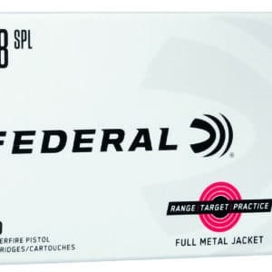 Federal RTP38130 Range & Target 38Special 130gr Full Metal Jacket 50 Per Box/20 Case