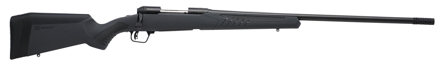 Savage Arms 57147 110 Long Range Hunter 280 Ackley Improved 4+1 26", Matte Black Metal, Gray Fixed AccuStock with AccuFit