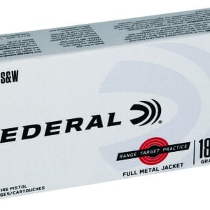 Federal RTP40180 Range & Target 40S&W 180gr Full Metal Jacket 50 Per Box/20 Case