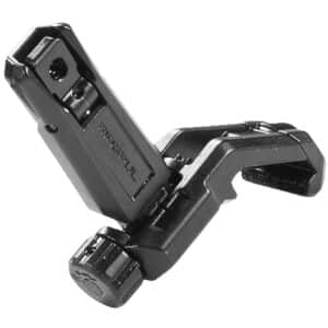 Magpul MAG526-BLK MBUS Pro Offset Sight Rear QPQ Melonited Steel Construction for AR-15