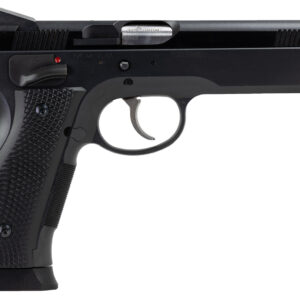 CZ-USA 91731 A01-LD Full Size Frame 9mm Luger 19+1 4.93" Black Match Grade Bull Barrel, Blued Serrated Steel Slide, Blued Steel Frame w/Beavertail, Black Checkered Polymer Grip