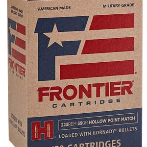 Frontier Cartridge FR1415 Military Grade Centerfire Rifle 223Rem 55gr Hollow Point Match 150 Per Box/8 Case