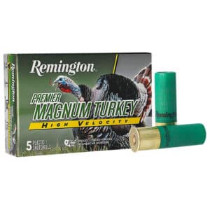 Remington Ammunition 28031 Premier Magnum Turkey High Velocity 12 Gauge 3" 1 3/4 oz 5 Shot 5 Per Box/ 20 Cs