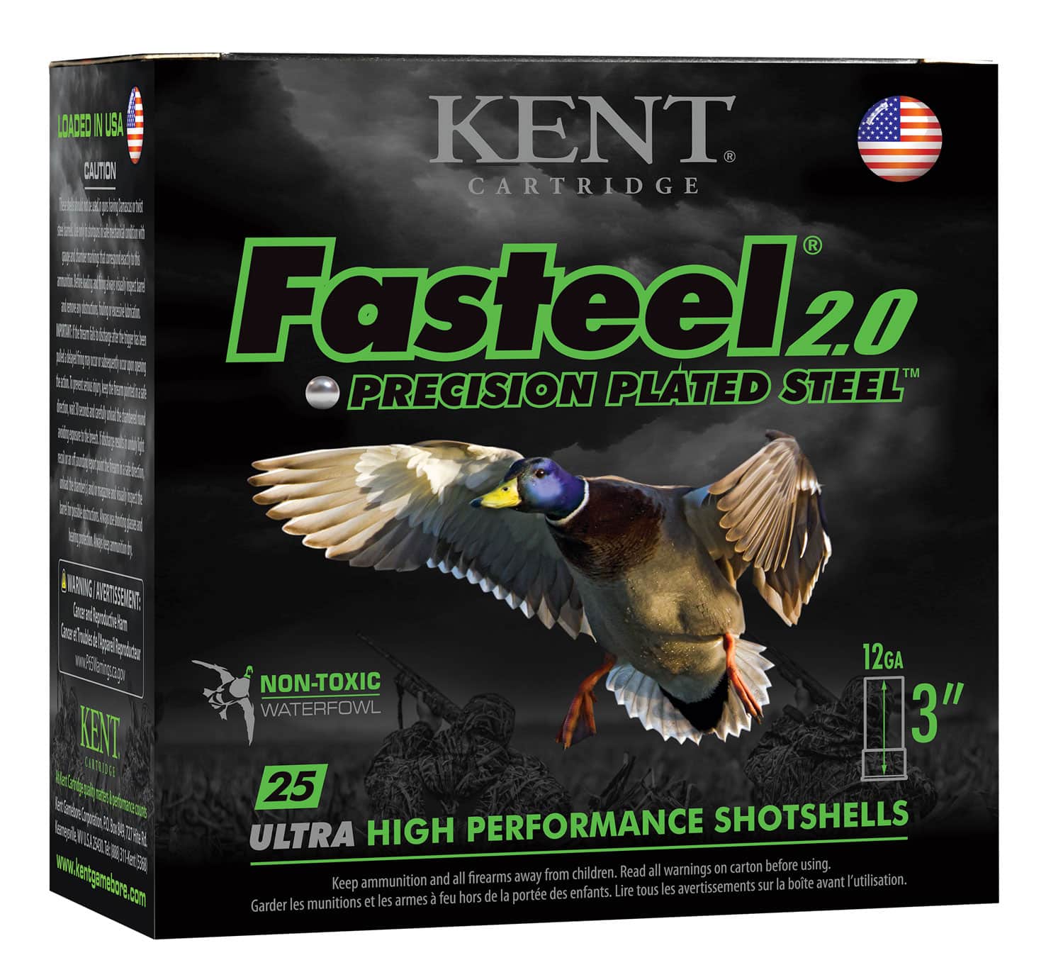 Kent Cartridge K123FS40BB Fasteel 2.0 12 Gauge 3" 1 3/8 oz BB Shot 25 Per Box/ 10 Case