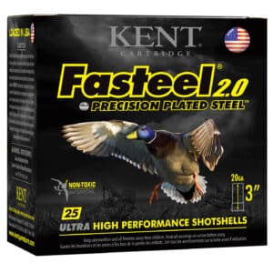 Kent Cartridge K203FS244 Fasteel 2.0 20 Gauge 3" 7/8 oz 4 Shot 25 Per Box/ 10 Case