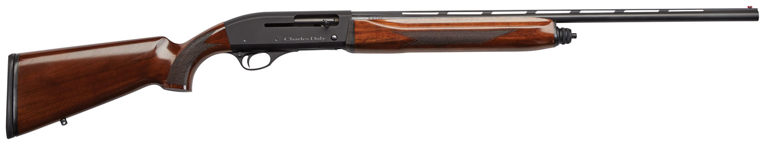 Charles Daly 930169 600 28 Gauge 5+1 2.75" 26" Vent Rib Blued Barrel, Black Anodized Aluminum Receiver, Checkered Oiled Walnut Stock & Forend, Includes 3 Choke Tubes