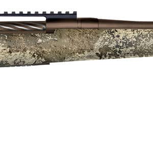 Mossberg 28074 Patriot Predator 22-250 Rem Caliber with 5+1 Capacity, 22" Threaded/Fluted Barrel, Patriot Brown Cerakote Metal Finish & TrueTimber Strata Synthetic Stock Right Hand (Full Size)