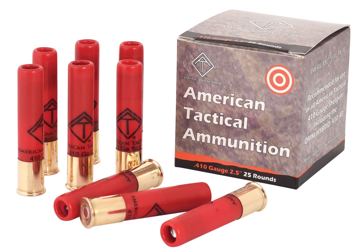 ATI ATIAC410R Shotshell  410Gauge 2.50" 1/2oz Slug Shot 25 Per Box/10 Case
