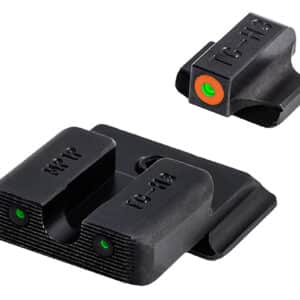 TruGlo TG231MP1C Tritium Pro Black | Green Tritium Orange Outline Front Sight Green Tritium Rear Sight