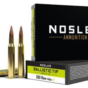 Nosler 40073 Ballistic Tip 280Rem 140gr Spitzer Ballistic Tip 20 Per Box/10 Case