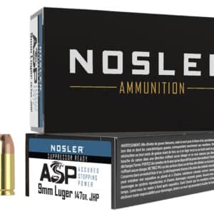 Nosler 51325 Assured Stopping Power Handgun 9mmLuger 147gr Jacketed Hollow Point 50 Per Box/10 Case