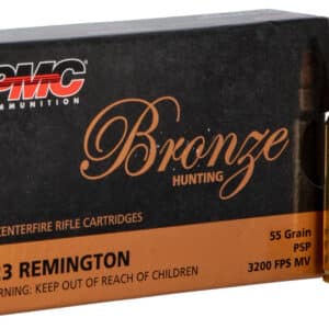 PMC 223SP Bronze  223Rem 55gr Pointed Soft Point 20 Per Box/10 Case