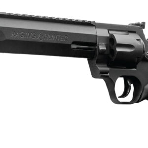 Taurus 2440081RH-DLX Raging Hunter 44 Rem Mag 5rd 8.37" Matte Black Oxide Cylinder Matte Black Aluminum Black Rubber with Integrated Red Cushion Insert Grip Includes Case