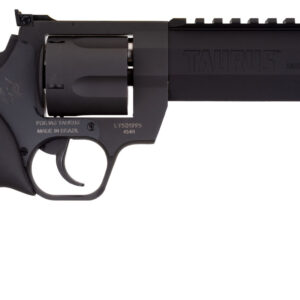 Taurus 2454061RH Raging Hunter 454 Casull 5rd 6.75" Matte Black Oxide Steel Black Rubber with Integrated Red Cushion Insert Grip