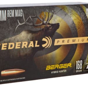 Federal PR7BCH1 Premium  7mmRemMag 168gr Berger Hybrid Hunter 20 Per Box/10 Case