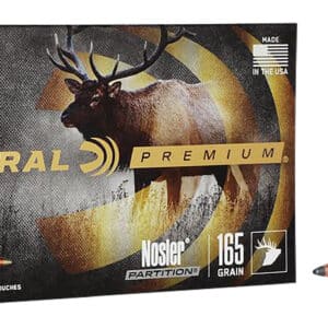 Federal P3006AD Premium 30-06Springfield 165gr Nosler Partition 20 Per Box/10 Case