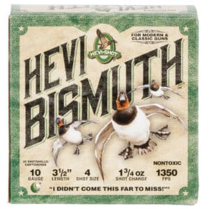 HEVI-Shot HS15504 HEVI-Bismuth  10Gauge 3.50" 1 3/4oz Bismuth 4Shot 25 Per Box/10 Case