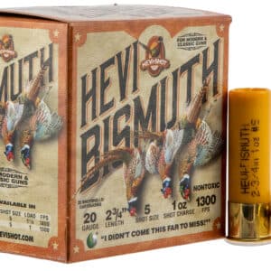 HEVI-Shot HS17715 HEVI-Bismuth Upland 20Gauge 2.75" 1oz Bismuth 5Shot 25 Per Box/10 Case