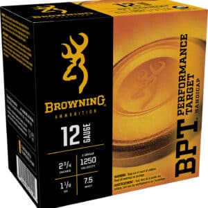 Browning Ammo B193641227 BPT Performance Target Handicap 12Gauge 2.75" 1 1/8oz 7.5Shot 25 Per Box/10 Case