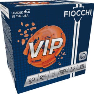 Fiocchi 20VIP75 Exacta Target VIP 20Gauge 2.75" 7/8oz 7.5Shot 25 Per Box/10 Case