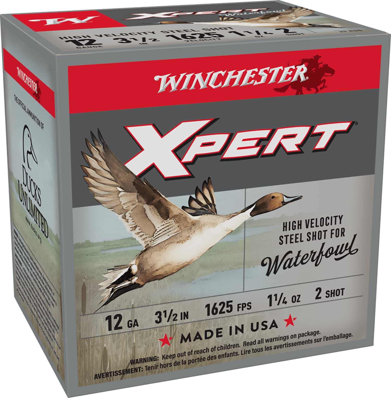 Winchester Ammo WEX12LM2 Super X Xpert High Velocity 12Gauge 3.50" 1 1/4oz 2Shot 25 Per Box/10 Case