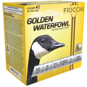 Fiocchi 123SGW1 Golden Waterfowl 12Gauge 3" 1 1/4oz 1Shot 25 Per Box/10 Case