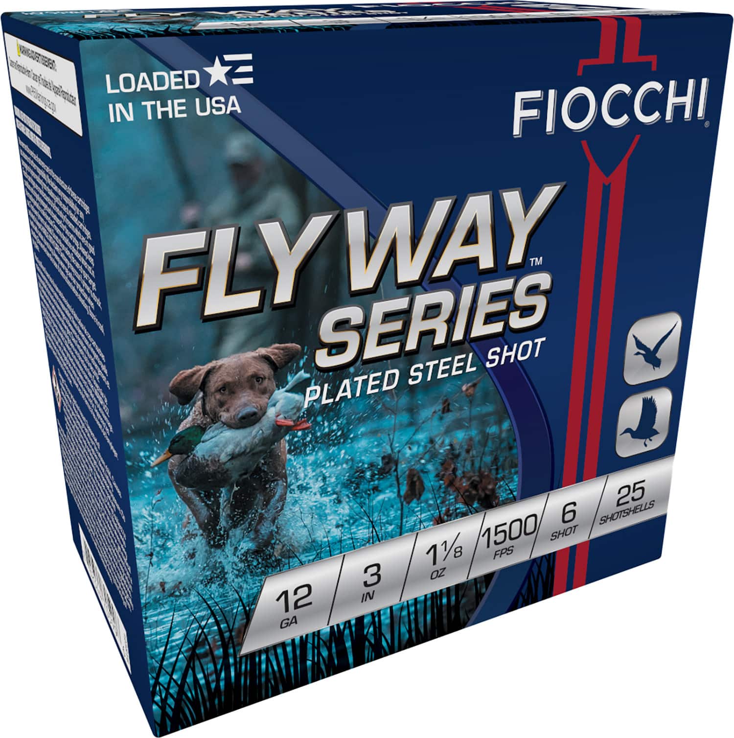 Fiocchi 123ST6 Flyway 12Gauge 3" 1 1/8oz 6Shot 25 Per Box/10 Case