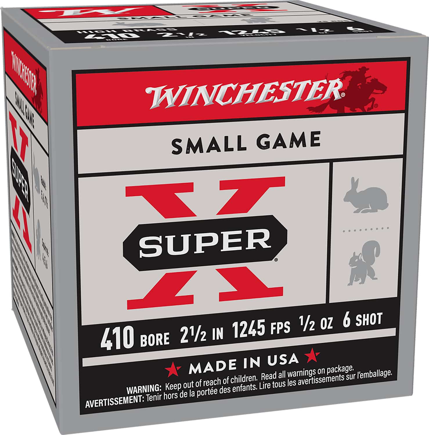 Winchester Ammo X416 Super X Heavy Game Load 410Gauge 2.50" 1/2oz 6Shot 25 Per Box/10 Case