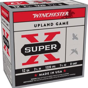 Winchester Ammo XU12SP8 Super X Heavy Game Load 12Gauge 2.75" 1 1/4oz 8Shot 25 Per Box/10 Case