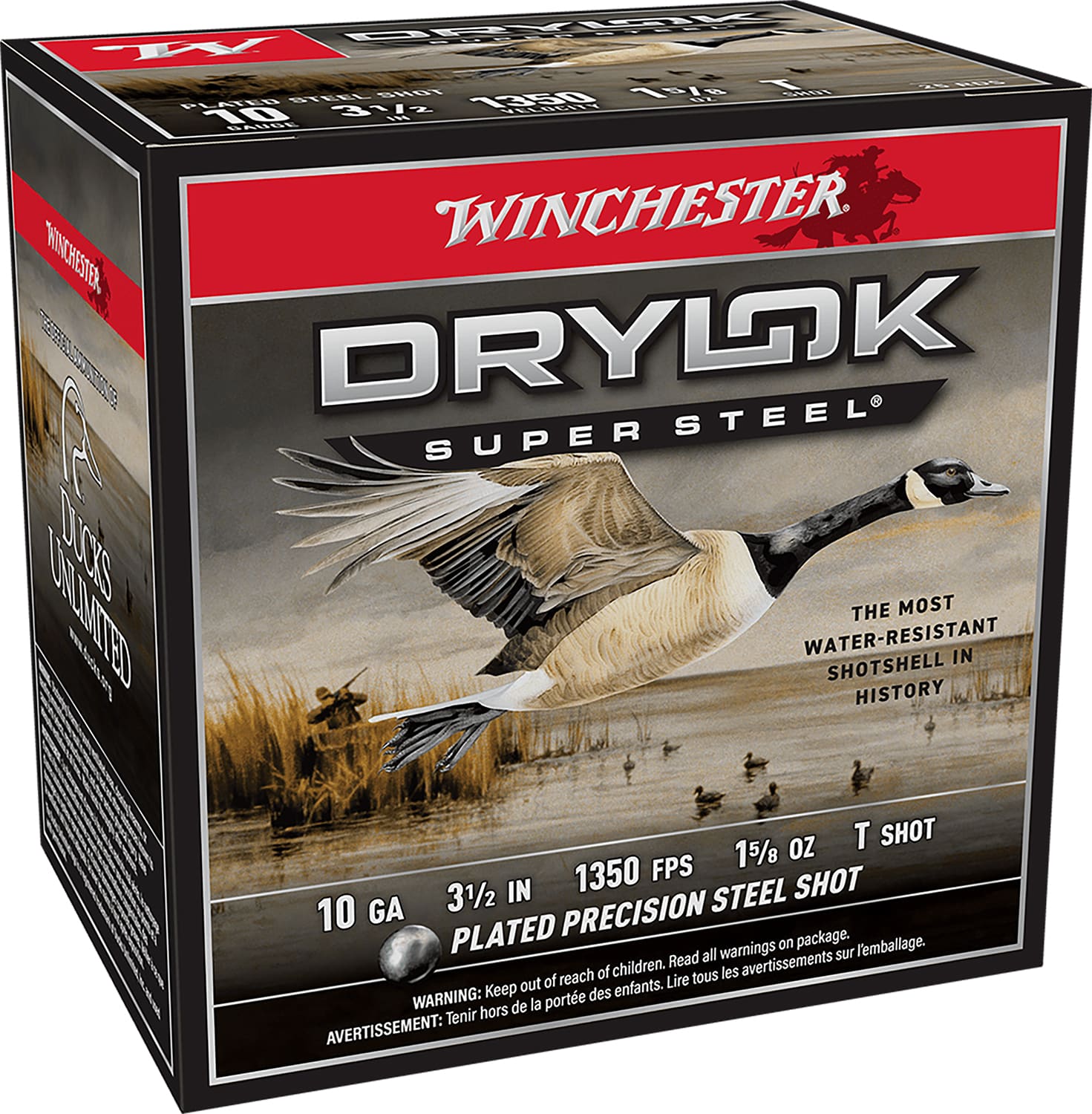 Winchester Ammo XSC10T Drylok Super Steel Magnum 10Gauge 3.50" 1 5/8oz TShot 25 Per Box/10 Case