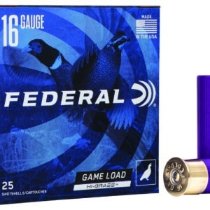 Federal H1634 Game-Shok High Brass 16Gauge 2.75" 1 1/8oz 4Shot 25 Per Box/10 Case