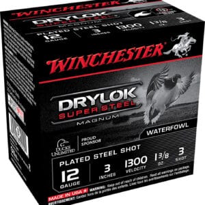 Winchester Ammo XSM1233 Drylok Super Steel Magnum 12Gauge 3" 1 3/8oz 3Shot 25 Per Box/10 Case