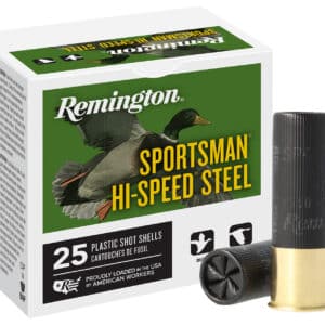 Remington Ammunition 20934 Sportsman Hi-Speed Steel 12Gauge 2.75" 1 1/8oz 2Shot 25 Per Box/10 Case