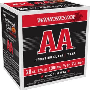 Winchester Ammo AASC287 AA Super Sport Sporting Clay 28Gauge 2.75" 3/4oz 7.5Shot 25 Per Box/10 Case