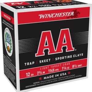 Winchester Ammo AA1285 AA Light Target 12Gauge 2.75" 1 1/8oz 8.5Shot 25 Per Box/10 Case