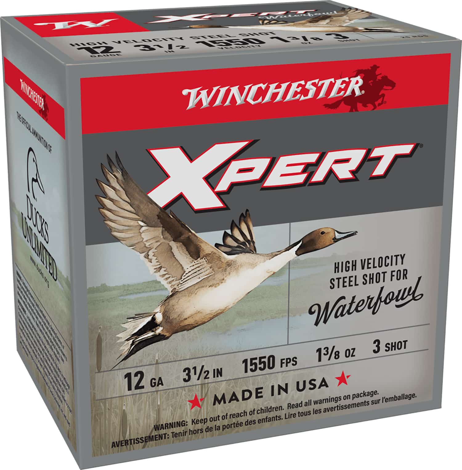 Winchester Ammo WEX12L3 Super X Xpert High Velocity 12Gauge 3.50" 1 3/8oz 3Shot 25 Per Box/10 Case