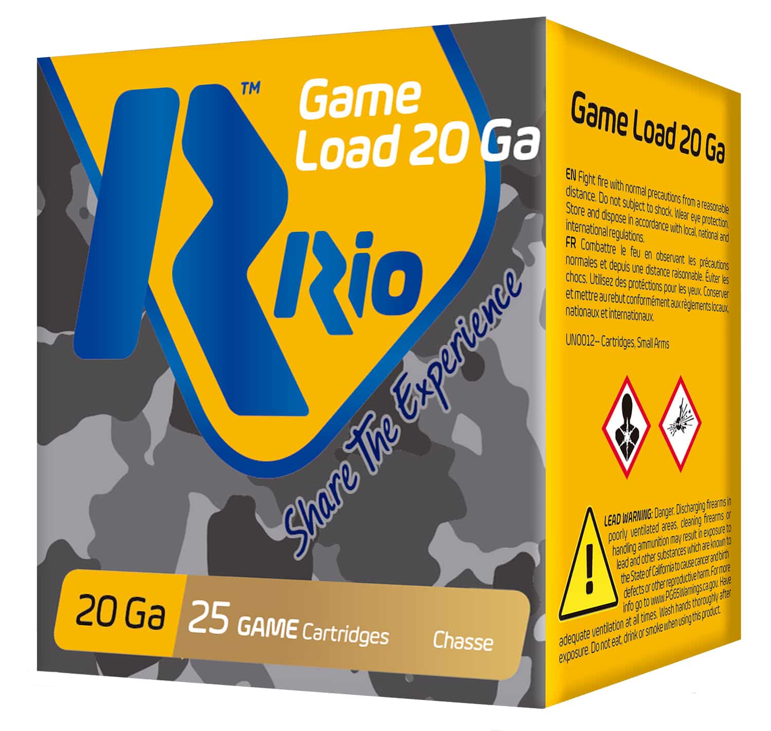 Rio Ammunition RC2075 Game Load 20Gauge 2.75" 1oz 7.5Shot 25 Per Box/10 Case