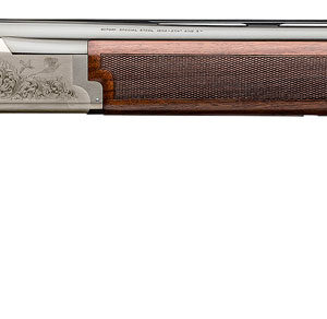 Browning 0182096005 Citori 725 Feather Full Size 20 Gauge Break Open 3" 2rd 26" Blued Over/Under Vent Rib Barrel, Engraved Silver Nitride Aluminum Receiver, Fixed Grade II/III Black Walnut Stock
