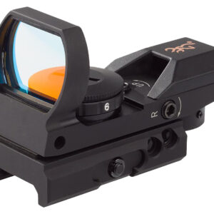 Browning 1290230 Buck Mark Reflex Sight  Black Anodized 1x 3 MOA Red Dot Multi Reticle Rimfire Pistol/Rifle