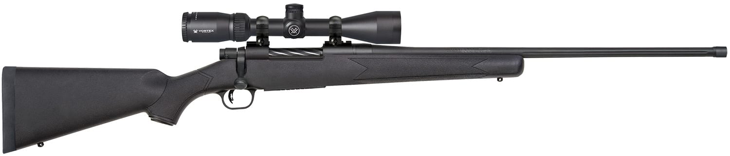 Mossberg 28125 Patriot 7mm Rem Mag 3+1 24" Black Right Hand with Vortex Crossfire II 3-9x40mm Scope